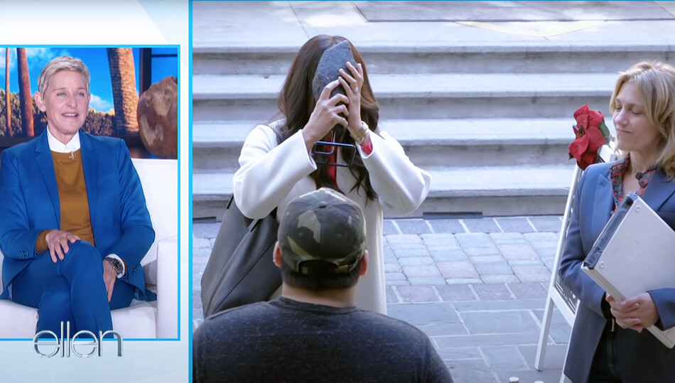 Меган Маркл «общается» с кристаллом во время ток-шоу «Шоу Эллен Дедженерес», 2021