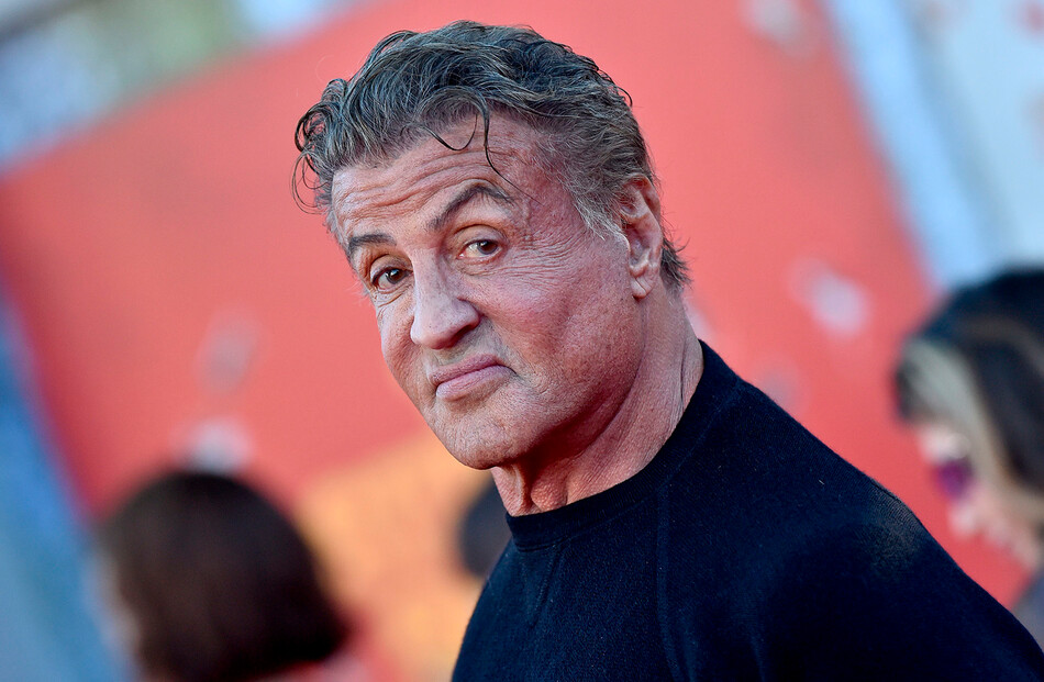 Сильвестр Сталлоне на премьере фильма «Отряд самоубийц», 2021