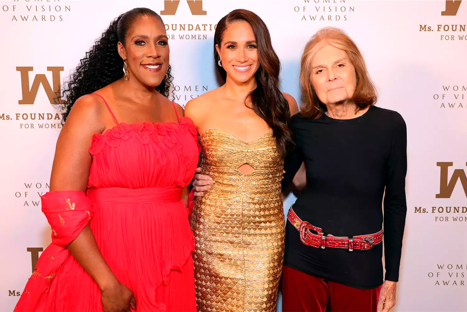 Меган Маркл воссоединилась со своей подругой Глорией Стайнем и по совместительству соосновательницей Фонда Мисс, 2023