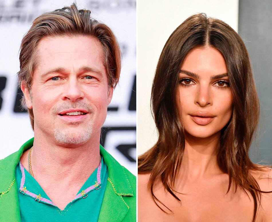 Брэд Питт и Эмили Ратаковски проводят время вместе, но пока не встречаются