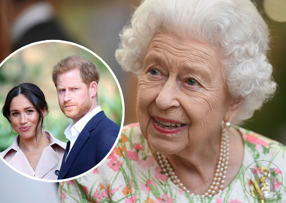 Королева Елизавета II Лилибет принц Гарри и Меган Маркл видеосвязь