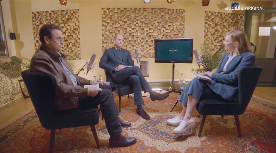 Принц Уильям в подкасте Кейт Бланшетт «An Audible Original Podcast», 2022