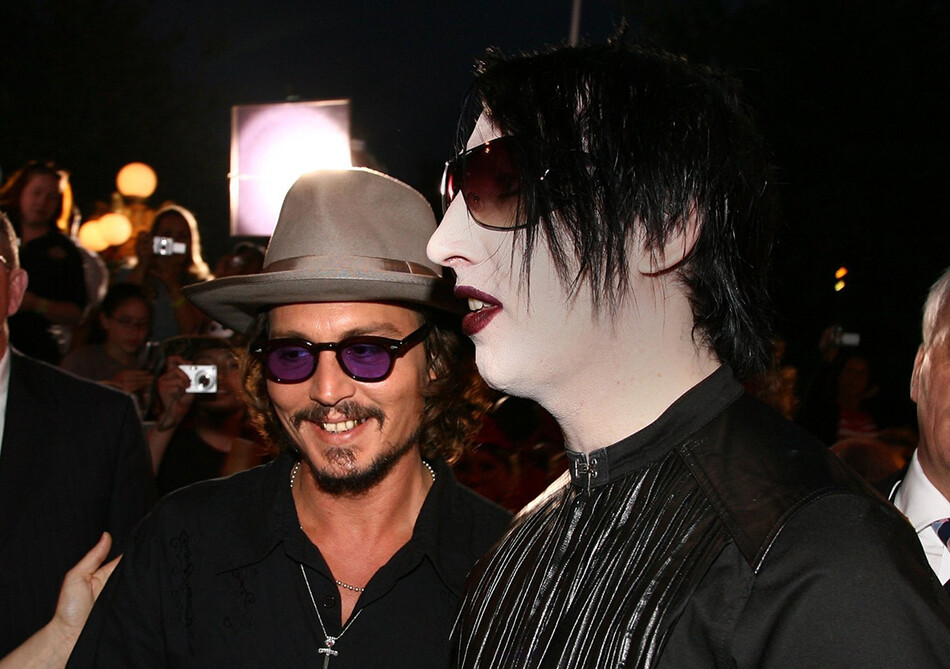 Джонни Депп и Мэрилин Мэнсон