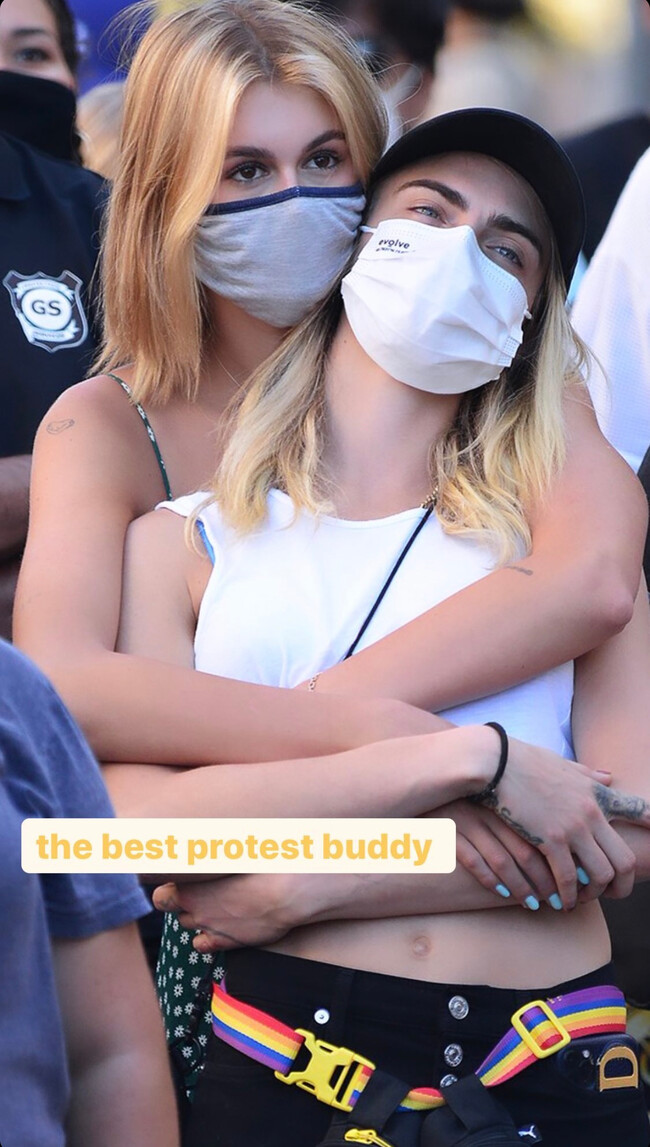 Кайя Гербер и Кара Делевинь