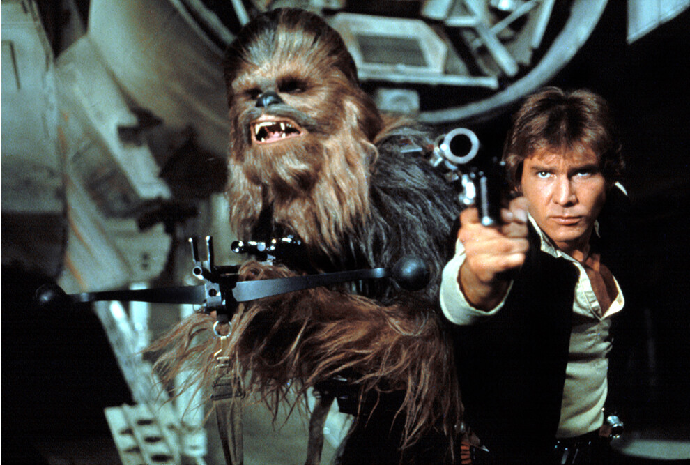 Кадр из фильма «Зёздные войны. Эпизод IV: Новая надежда», 1977