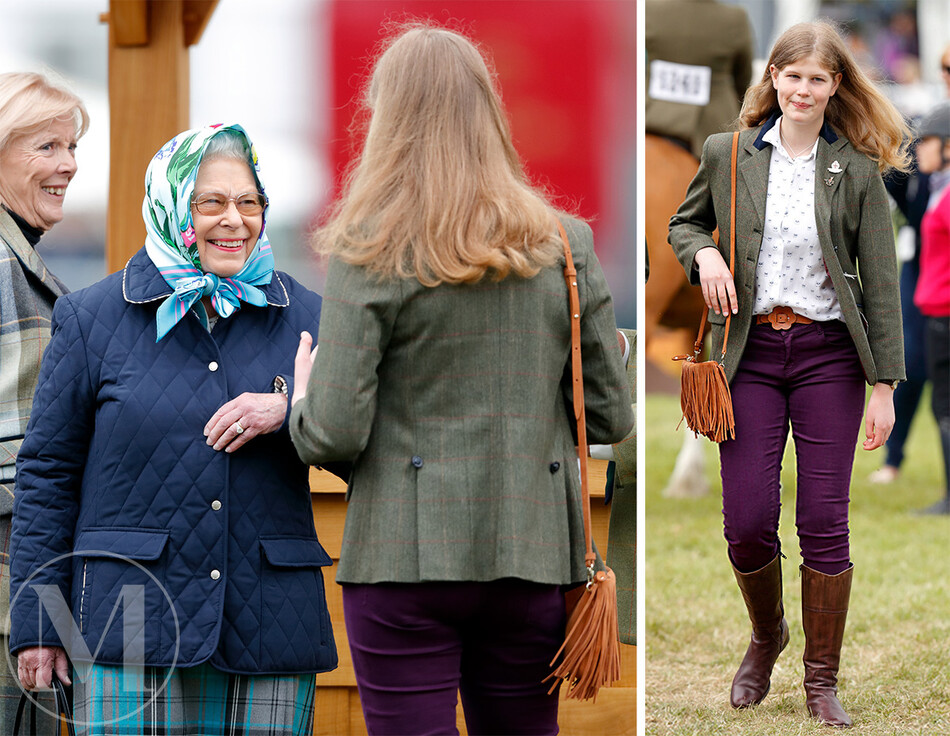 Королева Елизавета II и леди Луиза Виндзор посещают четвертый день Королевского виндзорского конного шоу в Home Park 12 мая 2018 года в Виндзоре, Англия