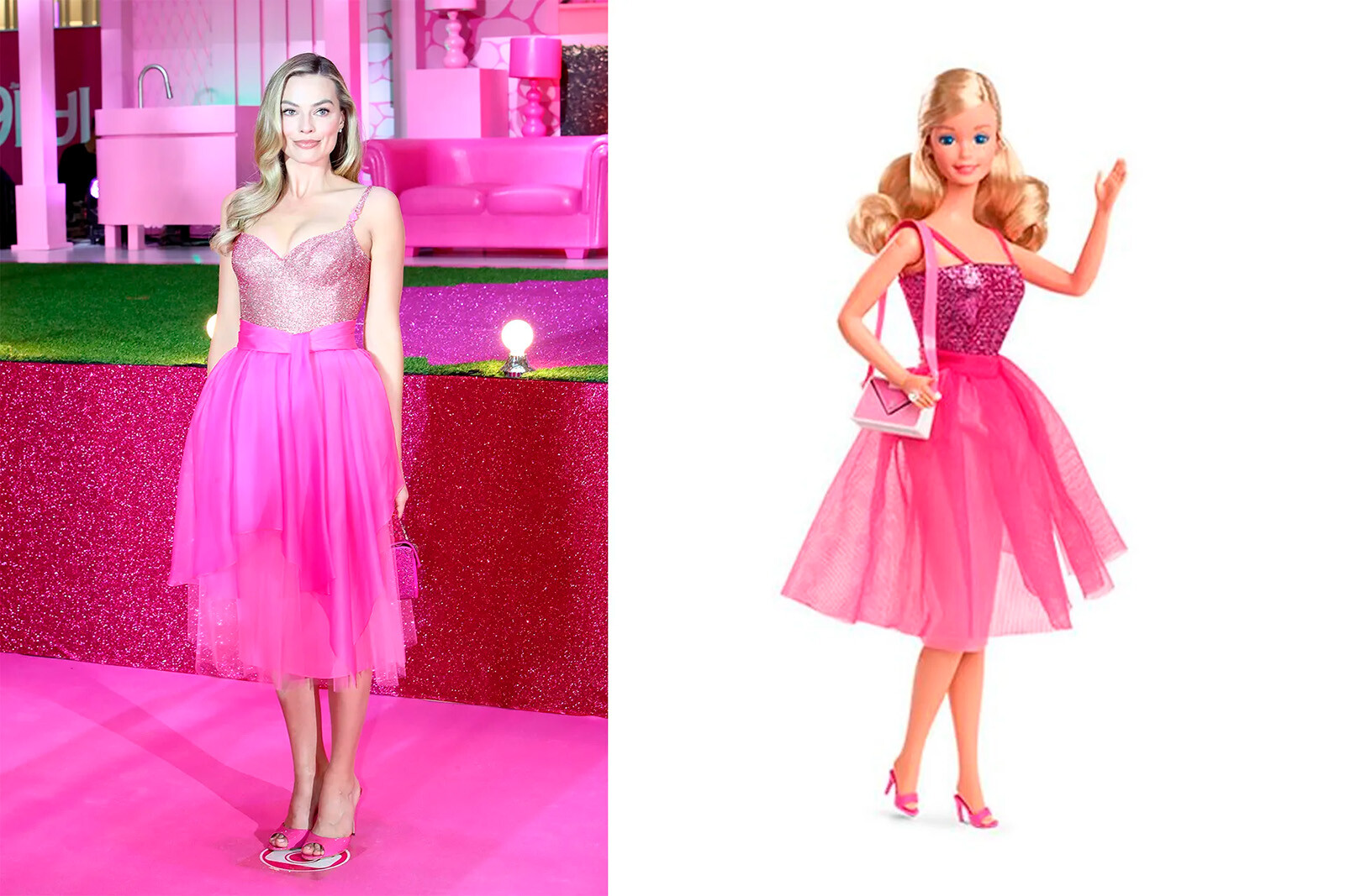 Вспоминаем образы Марго Робби в пресс-туре фильма «Барби»