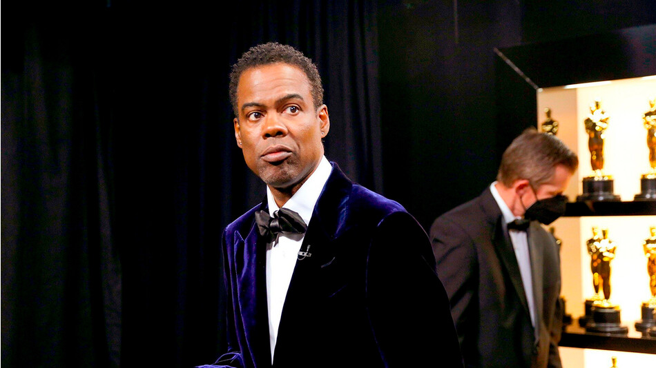 Крис Рок во время 94-й ежегодной церемонии вручения премии «Оскар», 2022