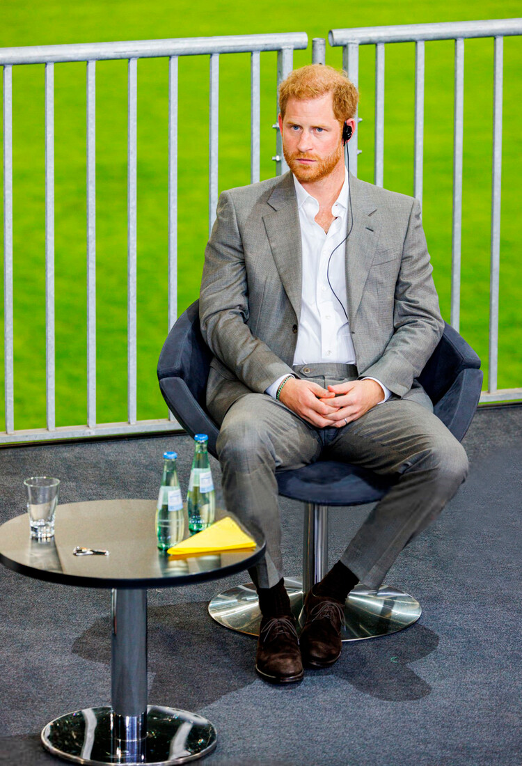 Принц Гарри, герцог Сассекский во время пресс-конференции Invictus Games Dusseldorf 2023 - One Year To Go 06 сентября 2022 года в Дюссельдорфе, Германия