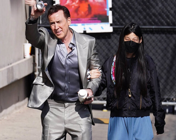 Николас Кейдж и Рико Шибата были замечены в Лос-Анджелесе, 2022