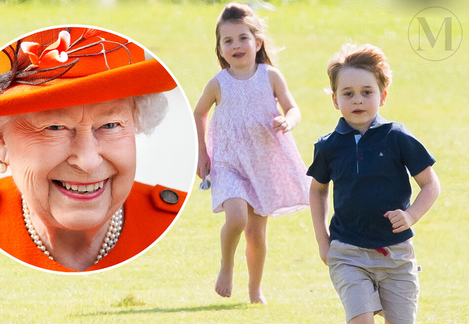 Принцесса Шарлотта и принц Джордж конный спорт