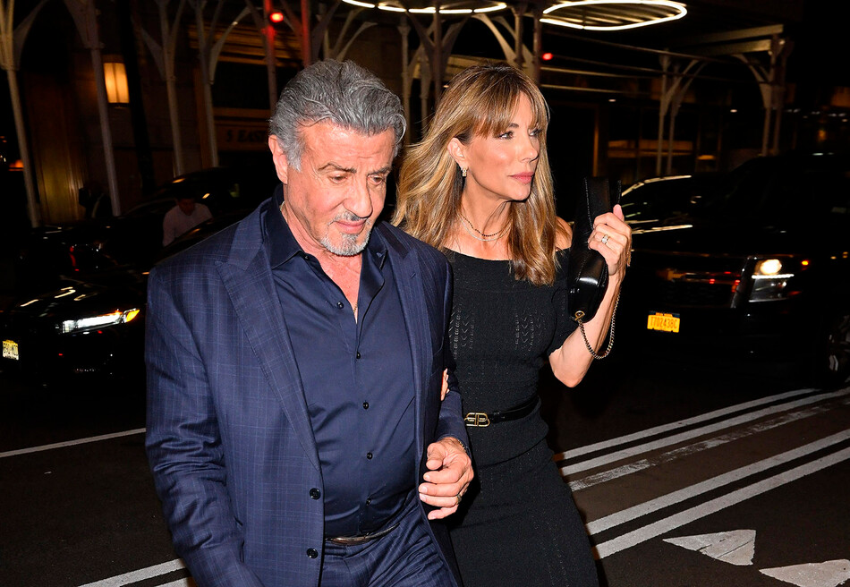 Сильвестр Сталлоне и Дженнифер Флавин отправились на свидание