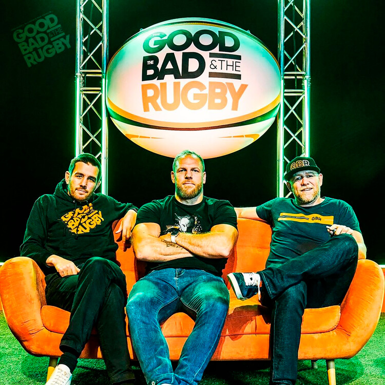 Майк Тиндалл принимает участие в записи подкаста посвященного любви к спорту «The Good, the Bad and the Rugby», 16 июня 2022 года