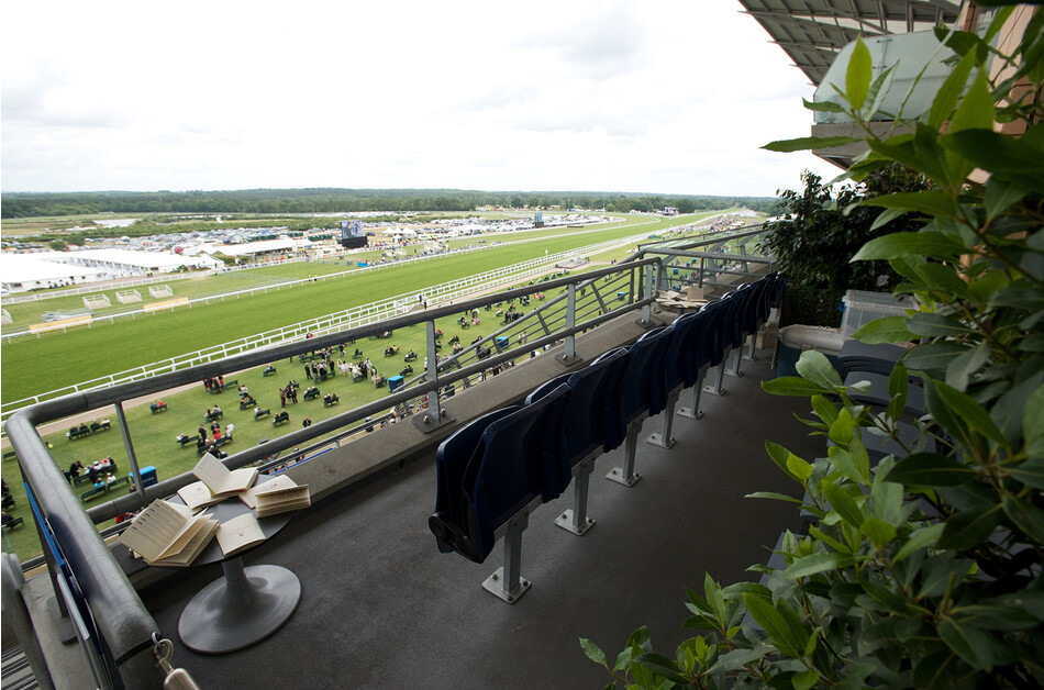 Бизнес ложа на ипподроме Аскот в графстве Беркшир, Англия 