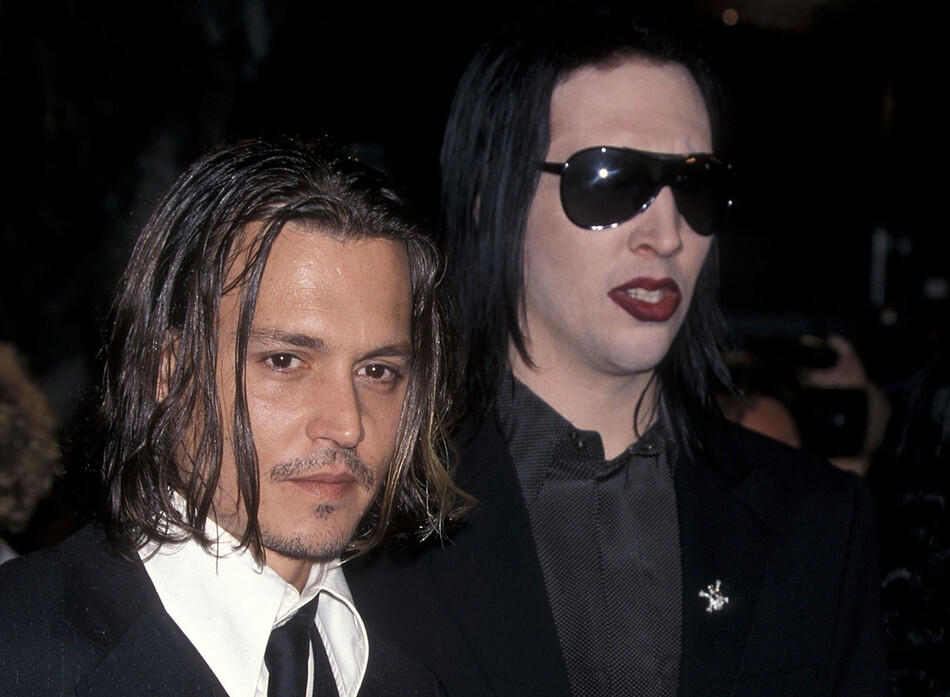 Джонни Депп и Мэрилин Мэнсон