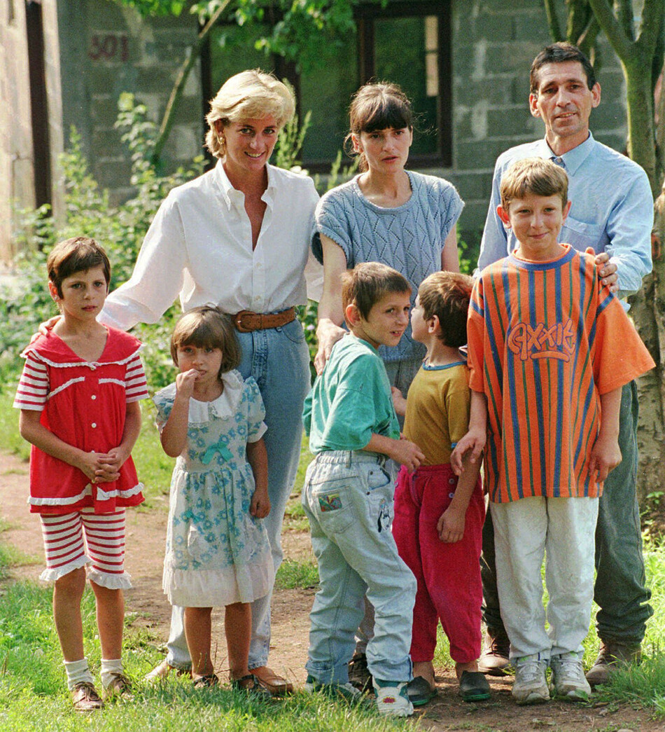 Принцесса Диана в Боснии август 1997 г. фотограф Амель Эрик