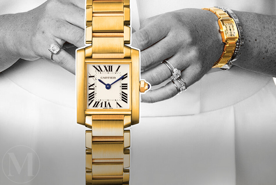 Меган Маркл Часы Tank Française от Cartier