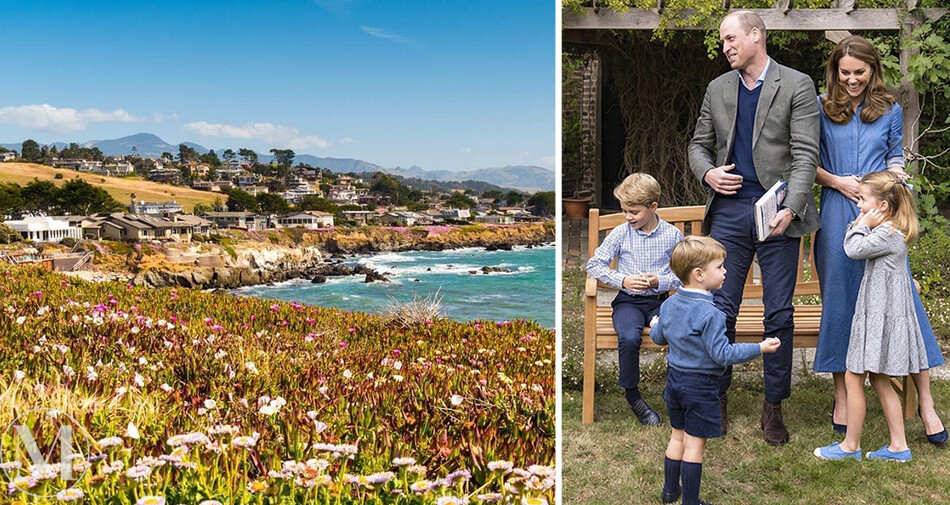 Кейт Миддлтон и принц Уильям с детьми в Камбрии Великобритания