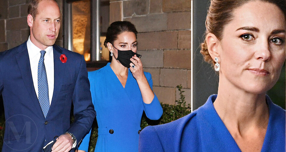 Оттенки синего: Кейт Миддлтон и принц Уильям появились на конференции в Глазго