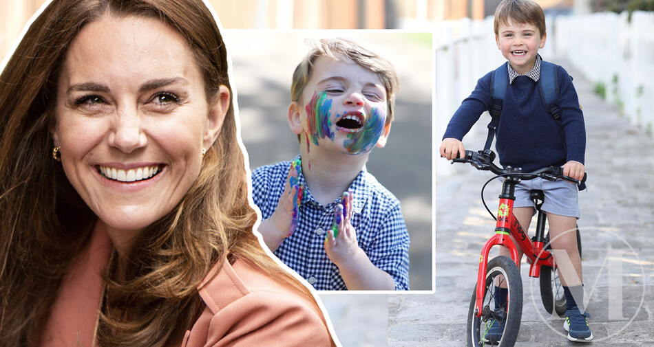 Кейт Миддлтон с принцем Луи