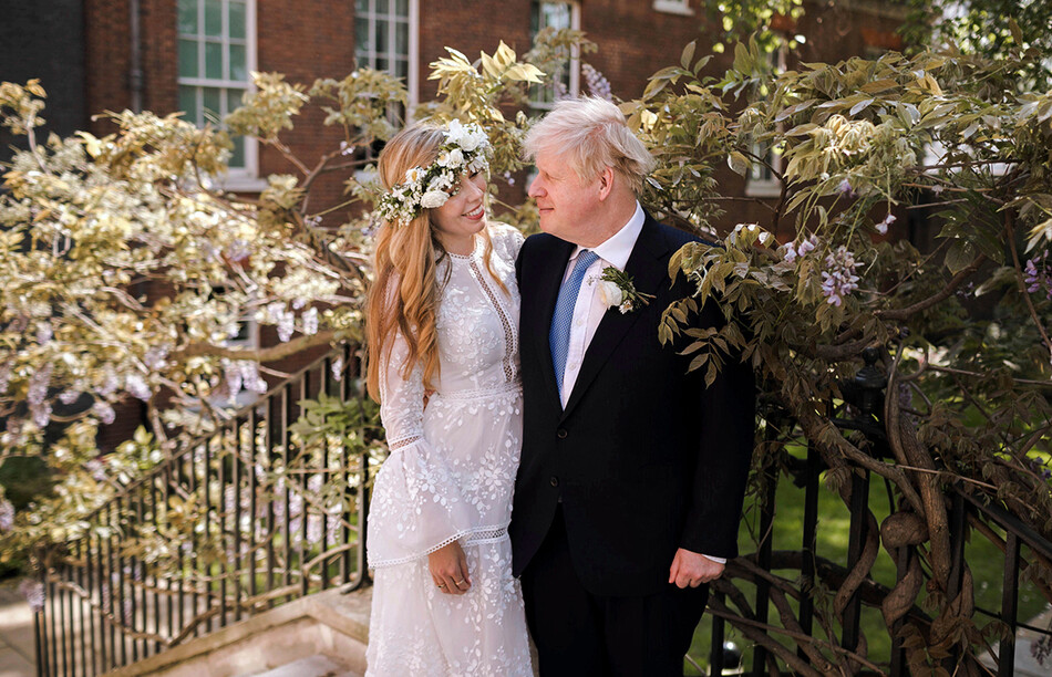 Борис Джонсон и Кэрри Саймондс свадьба