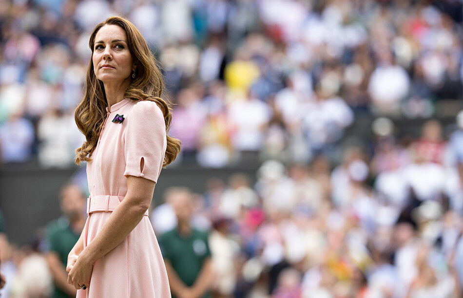 Герцогиня Кембриджская Кейт Миддлтон на чемпионате по теннису Уимблдон 2021