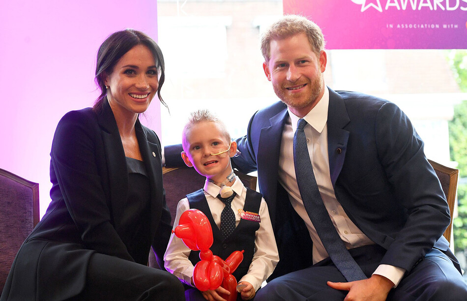 Меган Маркл и принц Гарри на церемонии вручения наград WellChild Awards в 2018 году