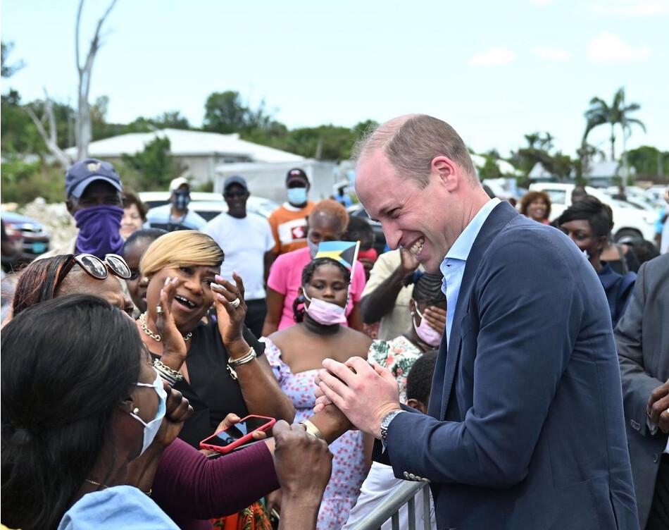 Принц Уильям во время восьмого дня тура по странам Карибского бассейна