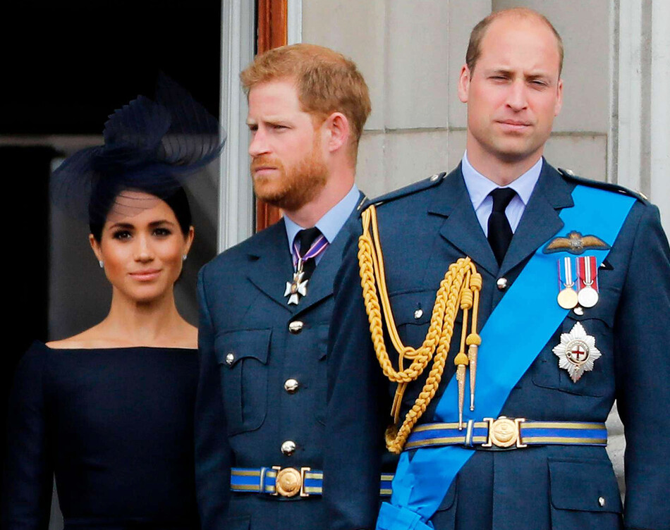 Принцы Уильям и Гарри поссорились из-за Меган Маркл
