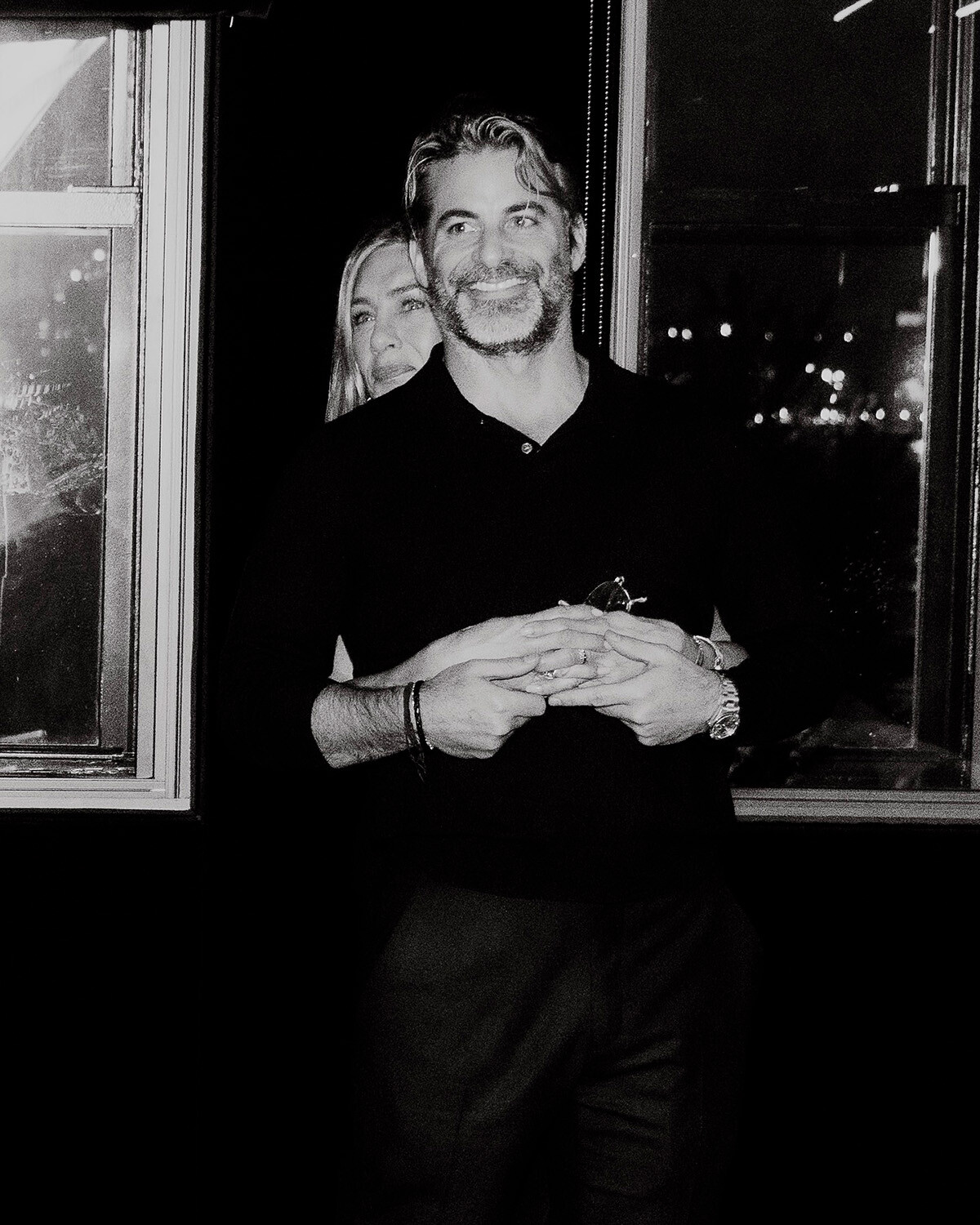 Дженнифер Энистон со своим бойфрендом Джимом Кёртисом