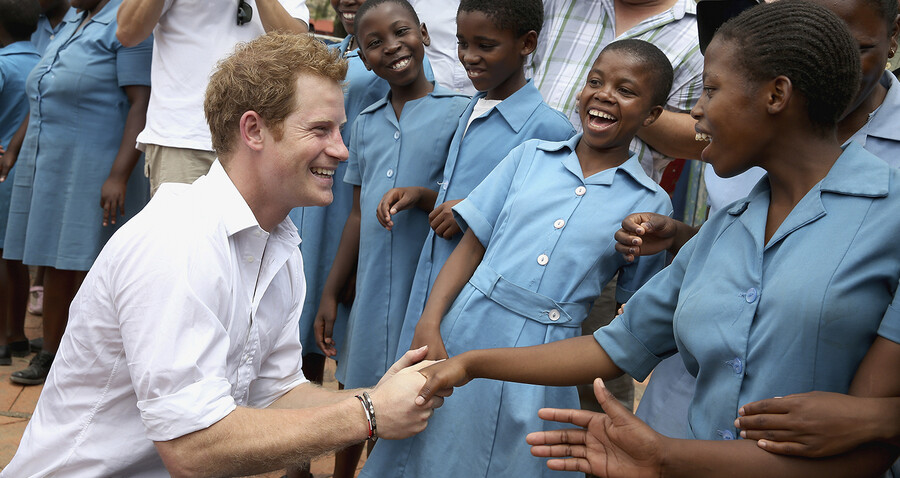 Принц Гарри в Африке