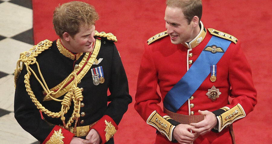 Принц Гарри на свадьбе брата принца Уильяма