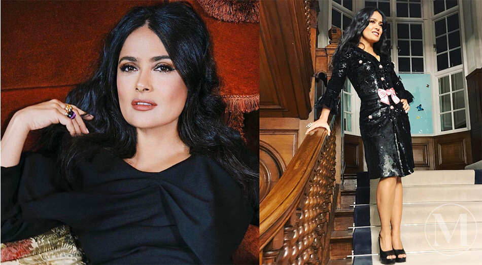 Сальма Хайк в её лондонском доме