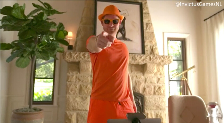 Принц Гарри во время промо-ролика Invictus Games 2022