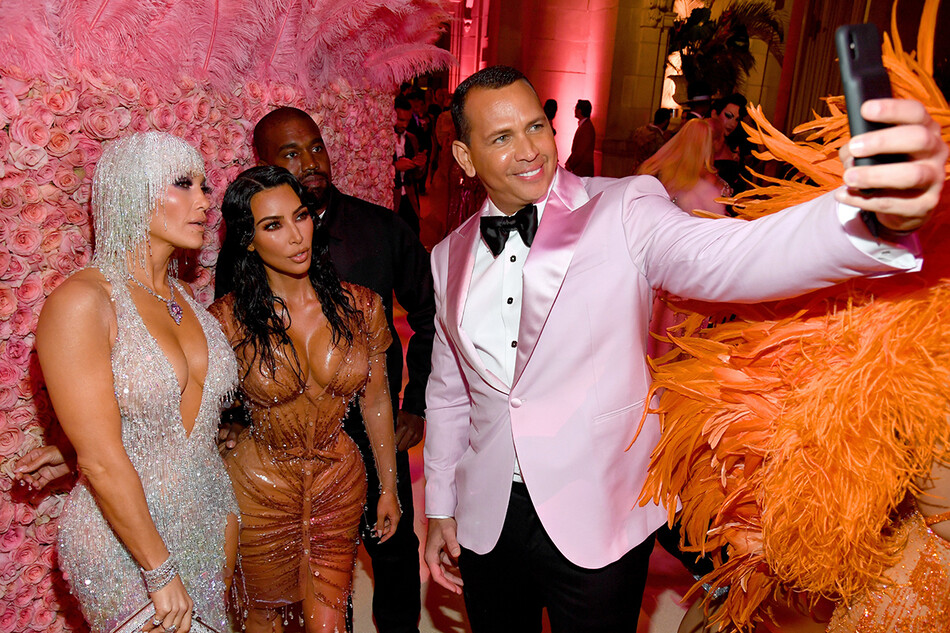 Дженнифер Лопес, Канье Уэст, Ким Кардашьян и Алекс Родригес