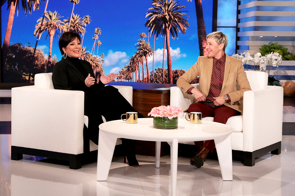 Крис Дженнер на шоу Эллен ДеДженерис, 2022