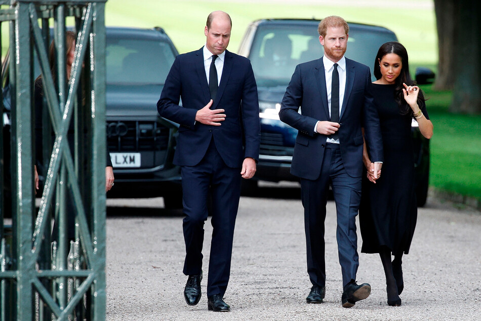 Меган Маркл воссоединилась с королевской семьёй после смерти королевы Елизаветы II