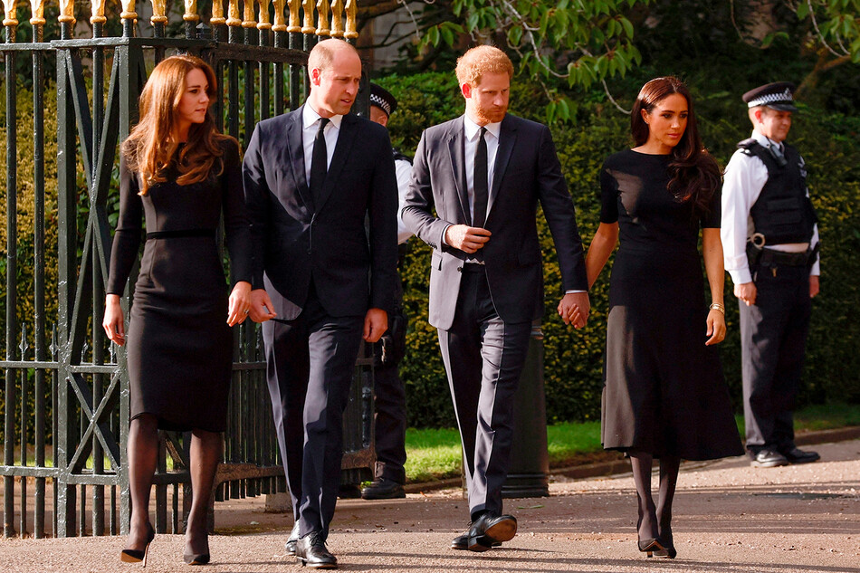 Меган Маркл воссоединилась с королевской семьёй после смерти королевы Елизаветы II