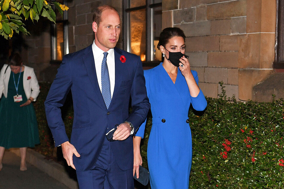 Принц Уильям и Кейт Миддлтон на саммите COP26 в Глазго, 2021