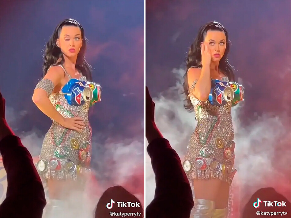 Сбой в работе глаз Кэти Перри во время её концерта привёл поклонников в бешенство