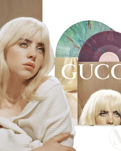 Gucci х Билли Айлиш выпустили лимитированную коллекцию винила, посвященную альбому певицы «Счастливее, чем когда-либо»