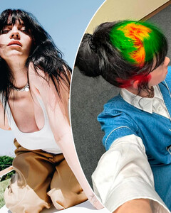 Поклонники сравнили новую причёску Билли Айлиш с картой ураганов