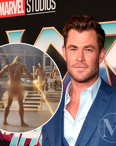 Крис Хемсворт рассказал, что Рассел Кроу утешал его во время съёмок обнажённой сцены в фильме «Тор: Любовь и гром»