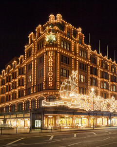 Инсталляции Dior украсили легендарный лондонский универмаг Harrods к Рождеству