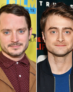 Элайджа Вуд и Дэниел Рэдклифф встретились по случаю 20-тилетия «Гарри Поттера» и «Властелина колец»