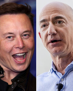 Илон Маск смеётся над компанией Джеффа Безоса и над самим миллиардером