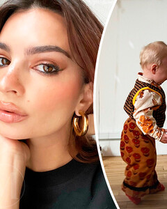 Эмили Ратаковски празднует первый день рождение, как она полагает небинарного сына