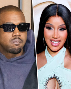 Первая звёздная коллаборация 2022 года: Карди Би и Кани Уэст сняли совместный клип в бутике Balenciaga