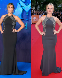 Кейт Уинслет появилась на премьере «Аватара 2» в платье, которое она надевала 7 лет назад