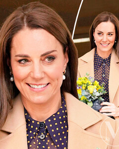 Выход на миллион: Кейт Миддлтон надела сногсшибательное платье-миди в горчичный горошек